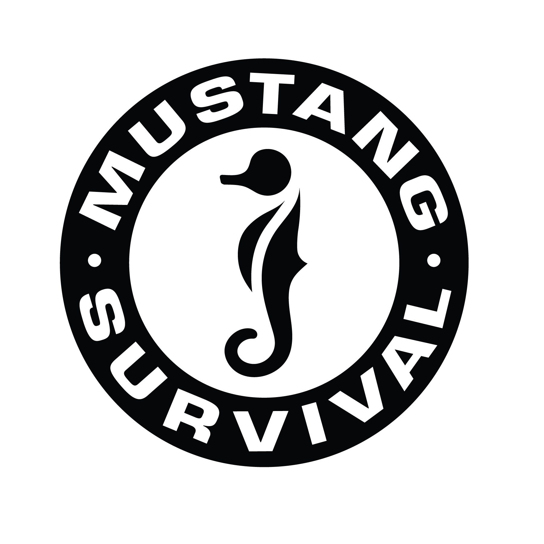Mustang Survival Logo Black No Bacground